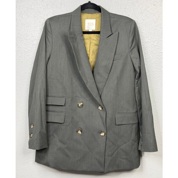 TWP Women’s Double Breasted Stretch Wool Blazer / Size-Small - Picture 2 of 16